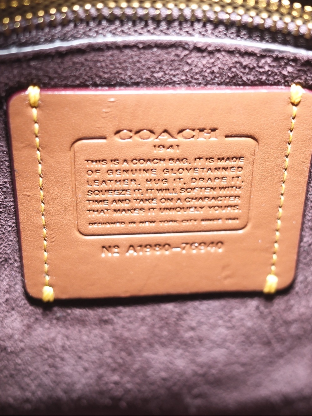 Coach Colorblock Pink  and Cream Marliegh Satchel w/Oxblood Trim and Red Piping - Picture 7 of 15